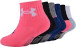 Детские носки Under Armour Multi Pack Quarter, Pink - фото 3