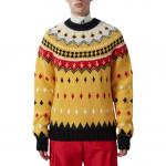 Свитер Jacquard Knitted Jumper Moncler, желтый - фото 4