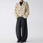 Куртка Unisex Lapel Moderate Others ZIAREL, черный with removable logo - фото 5