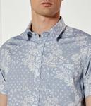 Рубашка Classic fit Guess Jeans, синий - фото 4