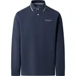 Поло с длинным рукавом Hackett Heritage Ess, синий - фото 3