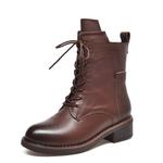 Devanro Черно-коричневые женские ботильоны, цвет Brown - фото