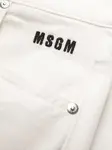 Укороченные джинсы с логотипом MSGM, нейтральный - фото 7