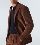 Хлопковый вельветовый блейзер Slowear, Noce Scuro - фото 5