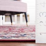 Ковер SAFAVIEH, 77 x 366 см, моющийся, коллекция Tucson - ковер-дорожка, красный и navy, противоскользящий, идеален для помещений с высокой проходимостью: гостиная, коридор, прихожая, спальня (TSN135Q-212) - фото 2