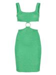 PARAMIDONNA платье миди со сборками, зеленый - фото