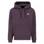 Худи Alpha Industries Basic Small Logo, фиолетовый - фото