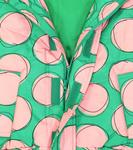 Розовый пуховик в горошек Jellymallow, зеленый - фото 2