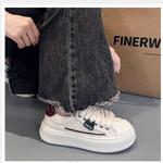 Низкие женские скейтбордские кроссовки PARK DANCE, красные (коробка + носки в подарок) - фото 10