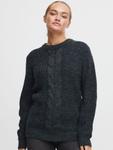 Тонкий вязаный свитер Oxmo Sweater Natasja, синий - фото 2