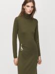 MANGO Вязаное платье 'ANA' цвета хаки - фото 5