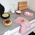 Чайные полотенца набор  Zollner, красный - фото 4