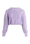 Толстовка myMo Strick Cropped Pullover, фиолетовый - фото