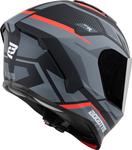 Шлем Bogotto Phantom Codex Fiberglass, Black/Grey/Red - фото 4