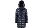 Детская пуховая куртка Moncler, темно-синий - фото