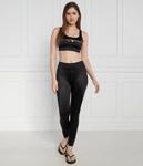 Легинсы женские Emporio Armani с логотипом бренда, черный - фото 2