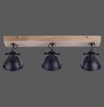 Потолочный светильник 74x15x22,5 см, черный - фото 3