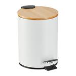 Бак с педалью Relaxdays, белый - фото