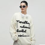 Свитер Unisex Milk Tea White A Chock, белый - фото 6