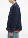 Куртка Coverall contrast-stitch denim jacket stan ray, синий - фото 2