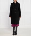 Шерстяное пальто Pinko, черный - фото