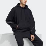 Толстовка Men's adidas SS22 Solid Color Sports Black, черный - фото 4