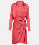 Платье juni с запахом Velvet, розовый - фото