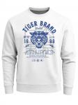 Neverless Свитшот 'Tiger' в белом цвете - фото