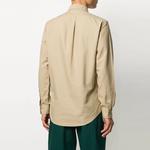 Рубашка с вышитым логотипом Polo Ralph Lauren, хаки - фото 7