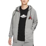 Куртка Air Jordan graphic logo hooded jacket 'Grey', серый - фото 3