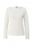 COMMA Лонгслив в белом цвете - фото