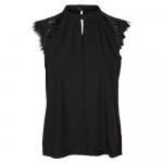 Рубашка Vero Moda Milla Lace, черный - фото 3