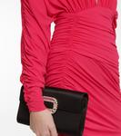 Мини-платье с рюшами Alexandre Vauthier, Neon Pink - фото 5