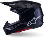 Шлем Alpinestars S-M7 Solid ECE06/DOT, Black Glossy - фото 4