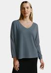Топ Cotton Candy OPTIK V-NECK, Blau/Blue-Grey - фото