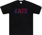 Футболка BAPE Color Camo Crazy Logo 'Black', черный - фото