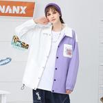 GENANX Куртка Unisex, White Purple - фото 12