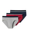 Трусы SCHIESSER Panty, цвет Navy/Grey/Red - фото