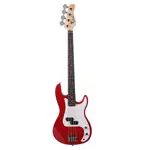 Электрогитара Glarry GP Bass - красная / Усилитель - фото
