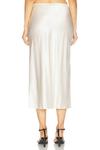Шелковая юбка-миди Chana EAVES, слоновая кость - фото 4