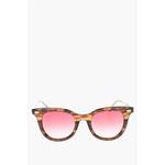 Солнцезащитные очки Wayfarer с принтом черепахи Oamc, Brown - фото