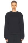 Faihra U Face Crewneck Свитер Acne Studios, Black - фото