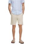 Тканевые шорты SELECTED HOMME, бежевый - фото