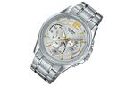Часы CASIO ENTICERSeries Men'ses Quartz Waterproof Mens Silver Analog, цвет silver - фото 3