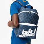 LOUIS VUITTON Монограмма Discovery Рюкзак Синий - фото 6