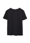 Футболка Stradivarius Basic T-shirt, Black - фото 6