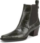 Женские ботильоны Sam Edelman Ashtyn, Deep Olive Croco - фото