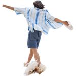 Levis Левис рубашка женская светло-голубая - фото 4