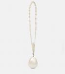 Клатч с декором в виде яйца Simone Rocha, белый - фото 4