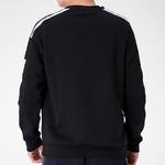 Толстовка adidas Round Neck Pullover Long Sleeves Black, черный - фото 4